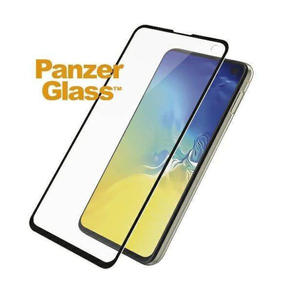 PanzerGlass E2E Super+ Samsung Galaxy S10 e G970 tokbarát fekete kijelzővédő fólia