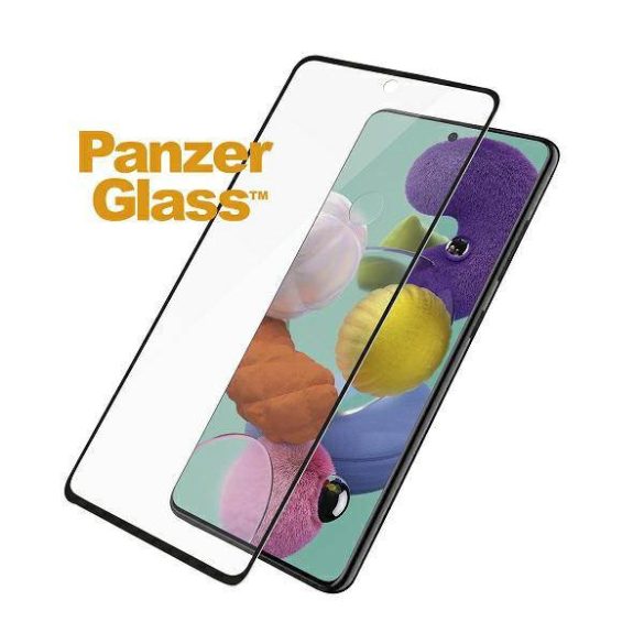 PanzerGlass E2E Regular Samsung Galaxy A51 A515 tokbarát fekete képernyővédő fólia