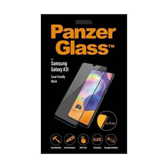 PanzerGlass E2E Regular Samsung Galaxy A31 A315 /A32 tokbarát fekete képernyővédő fólia