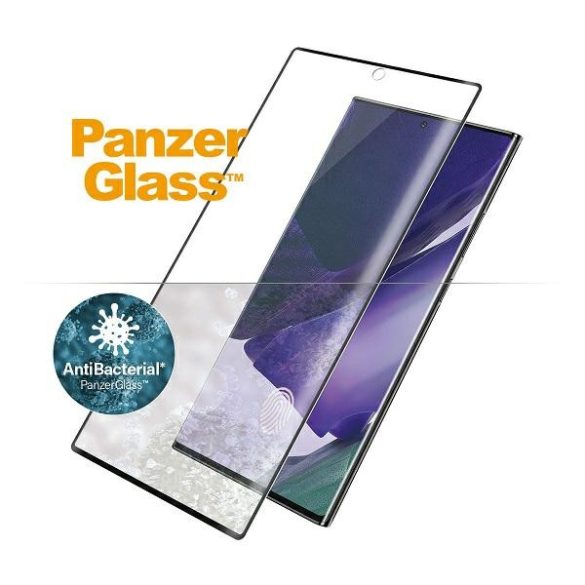 PanzerGlass Curved Super+ Samsung Galaxy Note 20 Ultra N985 tokbarát ujjlenyomat antibakteriális fekete fólia