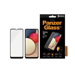 PanzerGlass E2E Super+ Samsung Galaxy A02s A025F tokbarát antibakteriális fekete kijelzővédő fólia