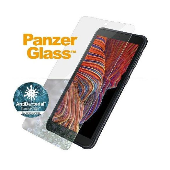 PanzerGlass Pro E2E Regular Samsung Xcover 5 G525 antibakteriális tokbarát fekete képernyővédő fólia