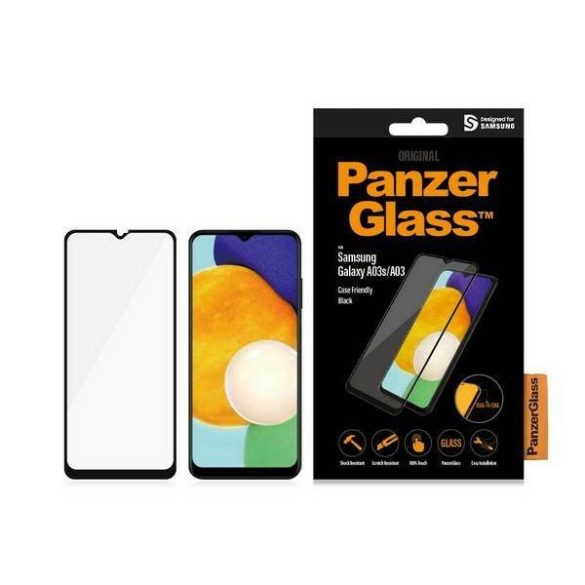 PanzerGlass E2E Regular Samsung Galaxy A03 tokbarát fekete képernyővédő fólia