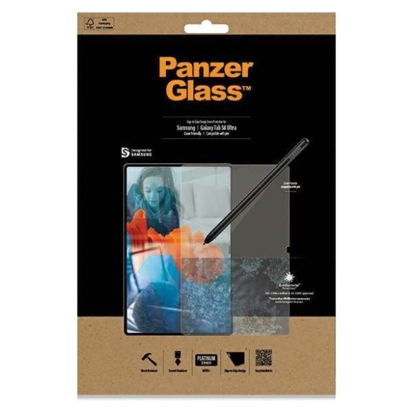 PanzerGlass E2E Super+ Samsung Tab S8 Ultra tokbarát képernyővédő fólia