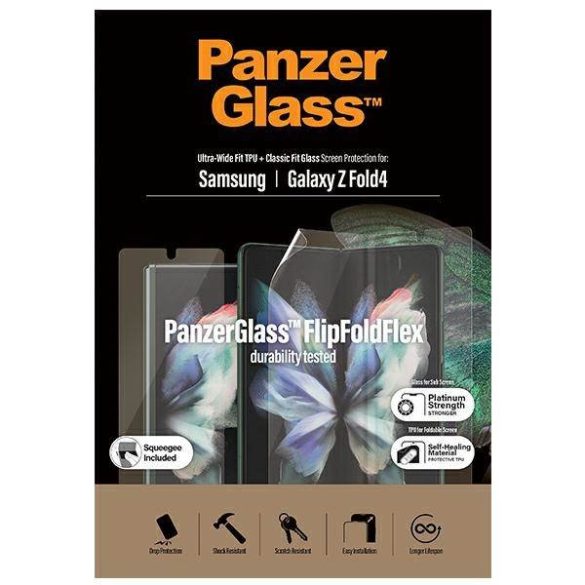 PanzerGlass Ultra-Wide Galaxy Z Fold4 antibakteriális + Classic Fit képernyővédő fólia