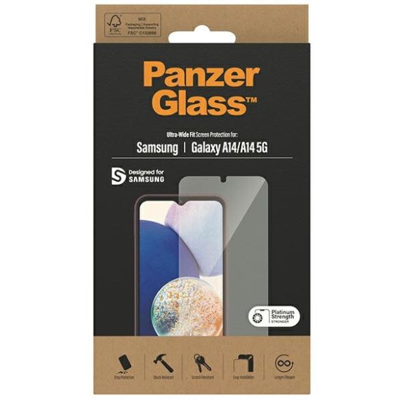 PanzerGlass Ultra-Wide Fit Samsung Galaxy A14 5G A146 / A14 A14 A145 képernyővédelem 7321 fólia