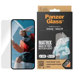   PanzerGlass Ultra-Wide Fit Matrix Screen Protection fólia felhelyezést segítő applikátorral Samsung Galaxy S24