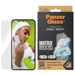  PanzerGlass Ultra-Wide Fit Matrix Screen Protection fólia felhelyezést segítő applikátorral Samsung Galaxy S24 Plus