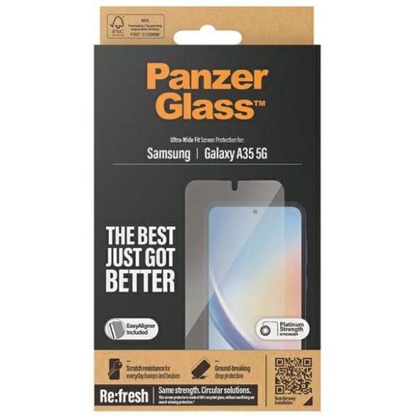 PanzerGlass Ultra-Wide Fit üvegfólia Samsung Galaxy A35 5G