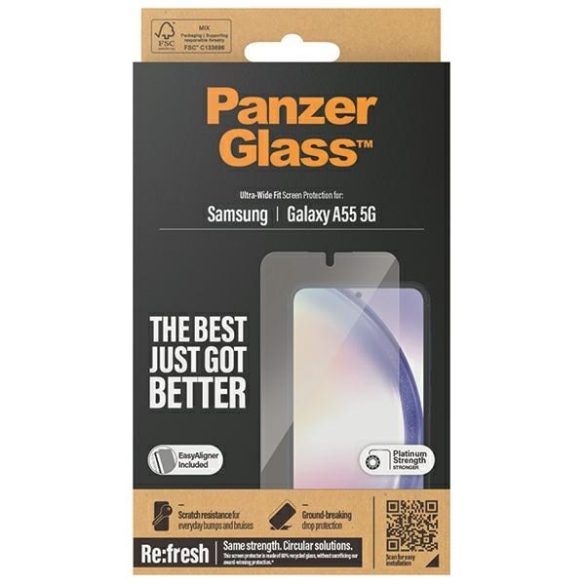 PanzerGlass Ultra-Wide Fit üvegfólia Samsung Galaxy A55 5G