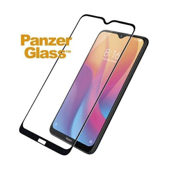 PanzerGlass E2E Regular edzett üveg fekete szegéllyel Xiaomi Redmi 8A