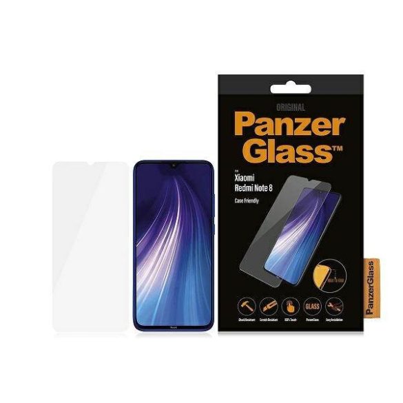 PanzerGlass E2E Regular Xiaomi Redmi Note 8 tokbarát képernyővédő fólia