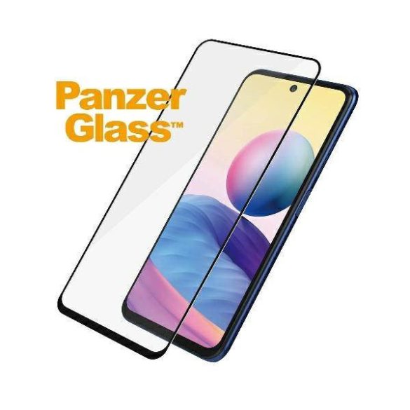 PanzerGlass E2E Regular Xiaomi Redmi Note 10 5G tokbarát fekete képernyővédő fólia