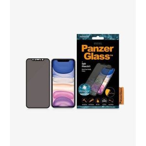 PanzerGlass E2E Super+ iPhone XR/11 tokbarát Privacy fekete kijelzővédő fólia