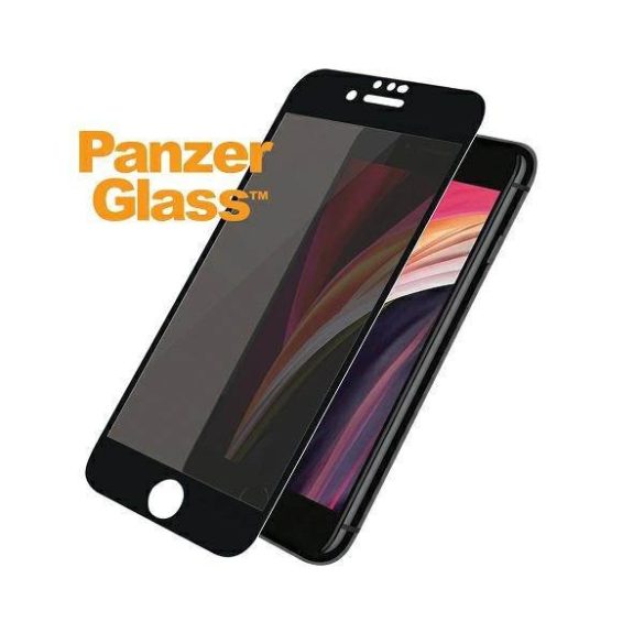 PanzerGlass E2E Super+ iPhone 6/6s/7/8 /SE 2020 / SE 2022 tokbarát Privacy fekete képernyővédő fólia