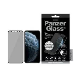   PanzerGlass E2E Super+ Swarovsky CamSlider betekintésvédett kijelzővédő fólia front kamera takaróval iPhone X/Xs/11 Pro