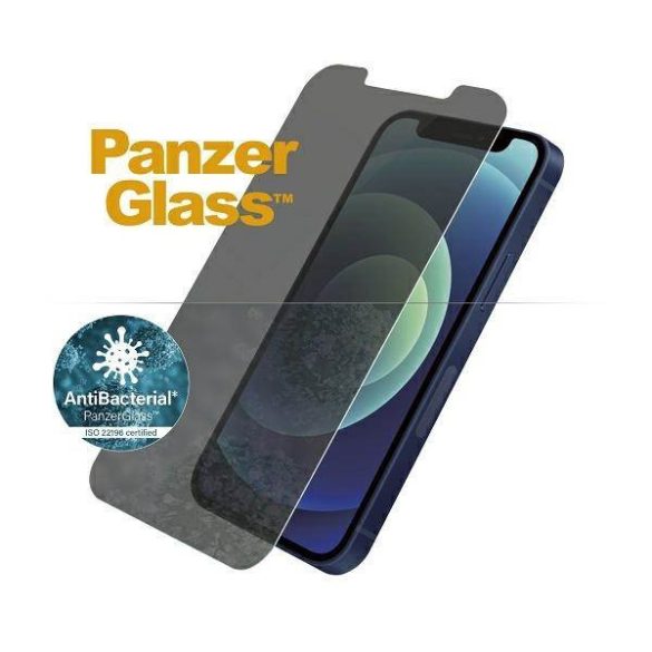 PanzerGlass Standard Super+ iPhone 12 Mini Privacy antibakteriális képernyővédő fólia