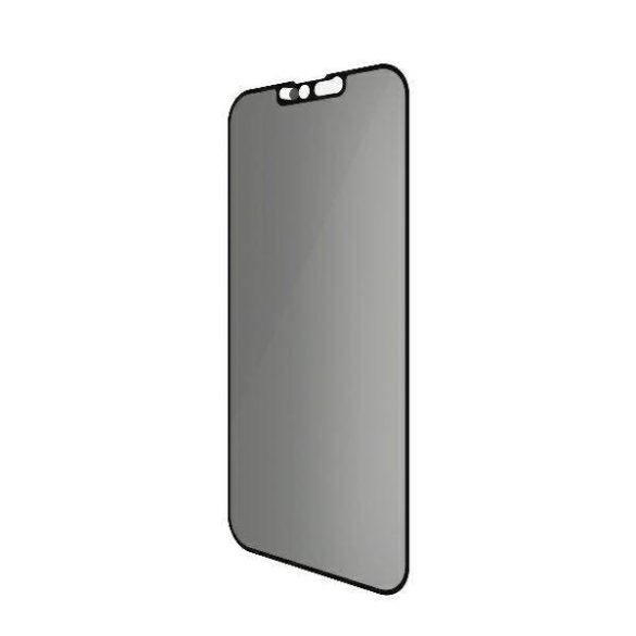 PanzerGlass E2E Microfracture iPhone 13 /13 Pro 6,1" tokbarát CamSlider Privacy antibakteriális fekete képernyővédő fólia
