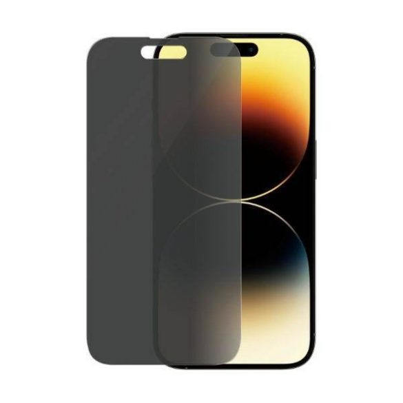 PanzerGlass Classic Fit iPhone 14 Pro 6,1" Privacy Screen Protection antibakteriális képernyővédő fólia