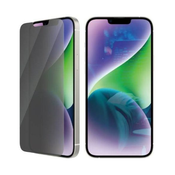 PanzerGlass Classic Fit iPhone 14 Plus / 13 Pro Max 6,7" Privacy Screen Protection antibakteriális képernyővédő fólia