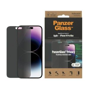 PanzerGlass Classic Fit iPhone 14 Pro Max 6,7" Privacy Screen Protection antibakteriális képernyővédő fólia