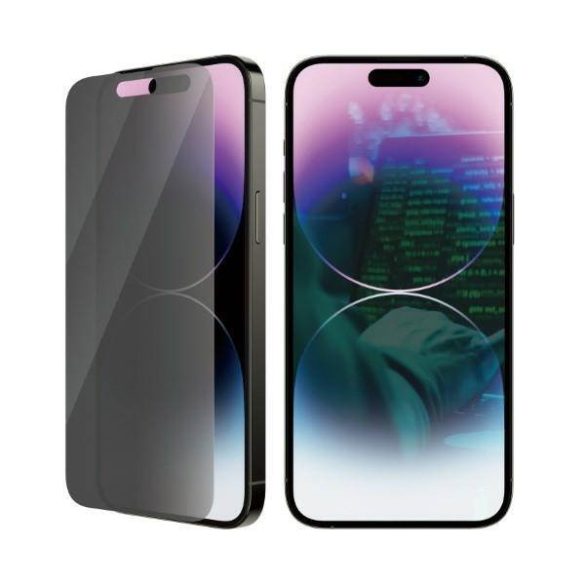 PanzerGlass Classic Fit iPhone 14 Pro Max 6,7" Privacy Screen Protection antibakteriális képernyővédő fólia