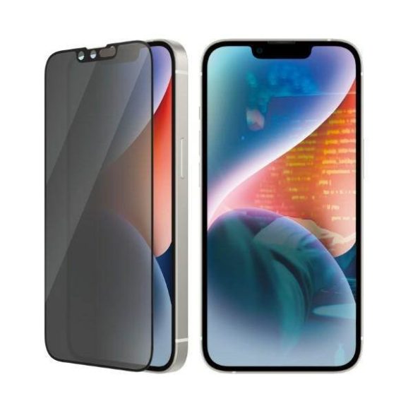 PanzerGlass Ultra-Wide Fit iPhone 14 / 13 Pro / 13 6,1" Privacy Screen Protection antibakteriális képernyővédő fólia