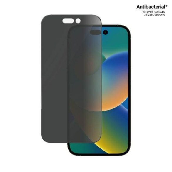 PanzerGlass Ultra-Wide Fit iPhone 14 Pro 6,1" Privacy Screen Protection antibakteriális képernyővédő fólia