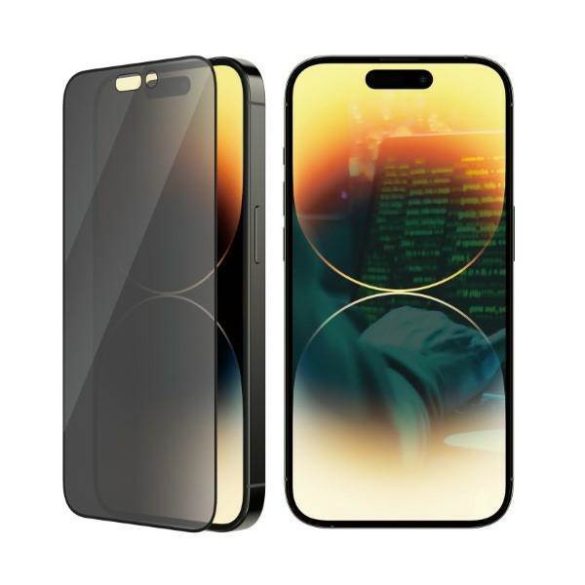 PanzerGlass Ultra-Wide Fit iPhone 14 Pro 6,1" Privacy Screen Protection antibakteriális képernyővédő fólia