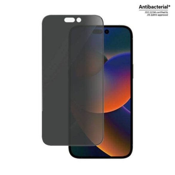 PanzerGlass Ultra-Wide Fit iPhone 14 Pro Max 6,7" Privacy Screen Protection antibakteriális képernyővédő fólia