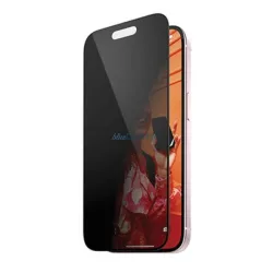   PanzerGlass Ultra-Wide Fit iPhone 15 Pro Max 6,7" adatvédelmi képernyővédő, Easy Aligner beállító eszközzel együtt P2812