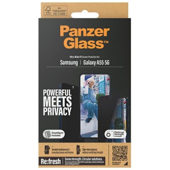 PanzerGlass Ultra-Wide Fit Privacy Screen Protection üvegfólia Samsung Galaxy A55 5G