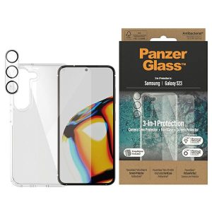 PanzerGlass csomag 3 az 1-ben Samsung Galaxy S23 S911 Hardcase + Képernyővédő + Kamera objektív 0433+7315 tok