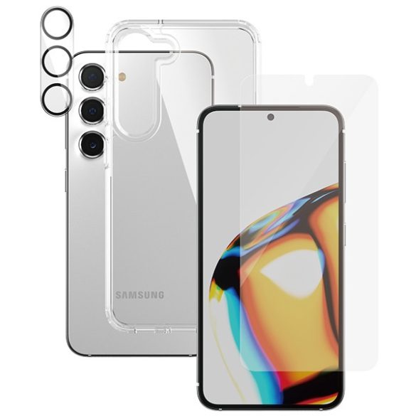 PanzerGlass csomag 3 az 1-ben Samsung Galaxy S23 S911 Hardcase + Képernyővédő + Kamera objektív 0433+7315 tok