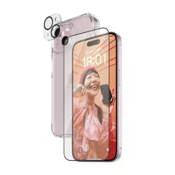   PanzerGlass 3 az 1-ben csomag iPhone 15 Plus 6,7" D3O keménytok + UWF+ képernyővédő 1136+1174+2811