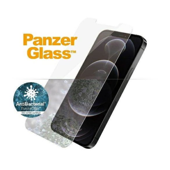 PanzerGlass Pro Standard Super+ iPhone 12/12 Pro antibakteriális képernyővédő fólia