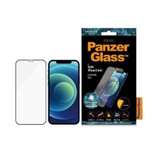 PanzerGlass Pro E2E Super+ iPhone 12 Mini tokbarát antibakteriális mikrofraktúrás fekete képernyővédő fólia