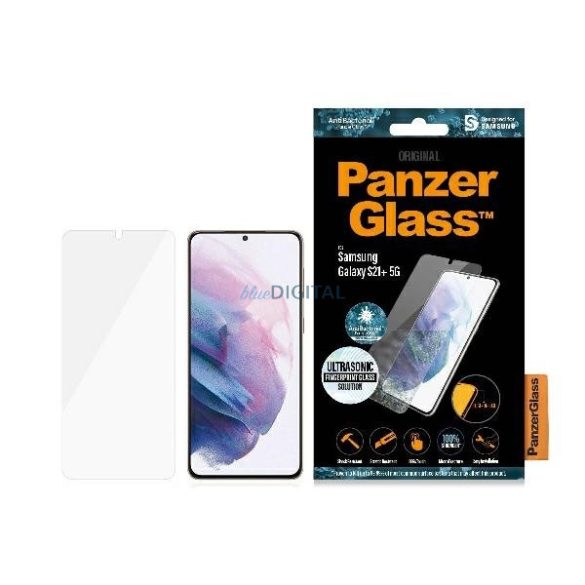 PanzerGlass E2E Microfracture antibakteriális fekete szegéllyel Samsung Galaxy S21 Plus