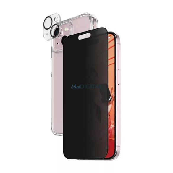 PanzerGlass Privacy Bundle 3 az 1-ben iPhone 15 6,1" D3O keménytok + UWF+ képernyővédő 1136+1172+P2809