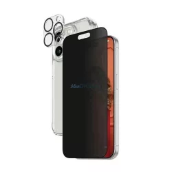   PanzerGlass Privacy Bundle 3 az 1-ben iPhone 15 Pro 6,1" D3O keménytok + UWF+ képernyővédő + lencse 1137+1173+P2810