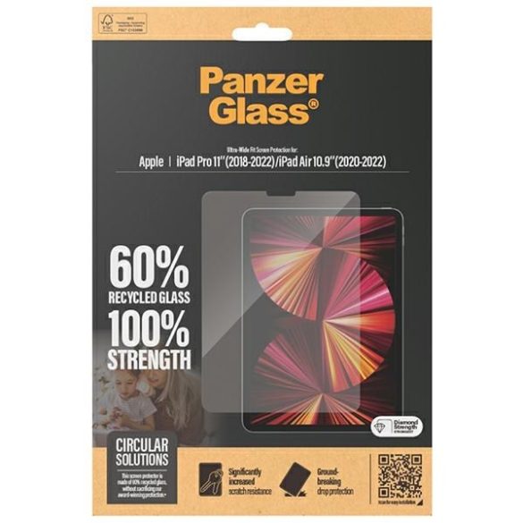 PanzerGlass Ultra-Wide Fit üvegfólia iPad Pro 11" (2018-2022)/Air 10.9" (2020-2022)