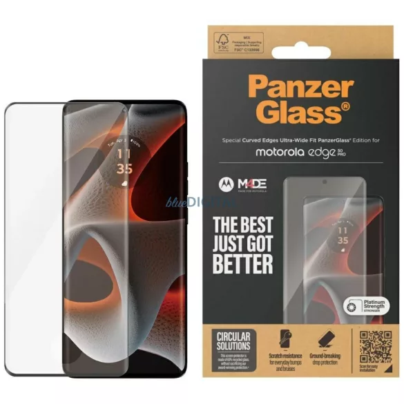 PanzerGlass Ultra-Wide edzett üveg a Motorola Edge 50 Pro / 50 Ultra készülékhez
