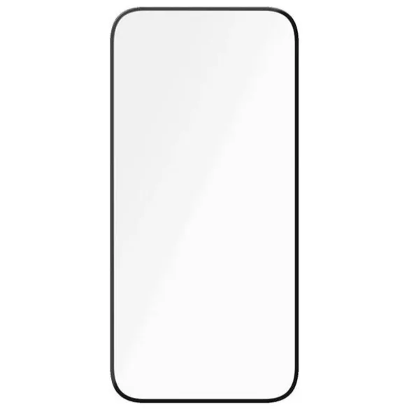 PanzerGlass Ceramic Screen Protector kerámiaüveg fekete szegéllyel felhelyezést segítő kerettel iPhone 15/16
