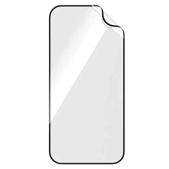 PanzerGlass Matrix újrahasznosított fólia fekete szegéllyel iPhone 15 Plus/16 Plus