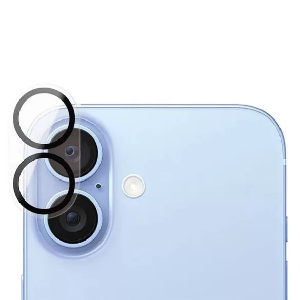 PanzerGlass PicturePerfect kamera lencse védő edzett üveg fekete szegéllyel iPhone 16/16 Plus