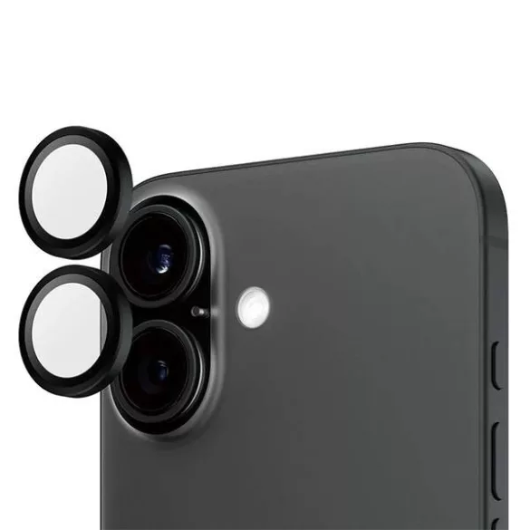 PanzerGlass Hoops kamera lencse védő edzett üveg fekete szegéllyel iPhone 16/16 Plus