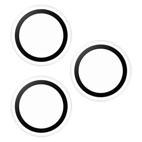 PanzerGlass Hoops kamera lencse védő edzett üveg átlátszó-fekete szegéllyel iPhone 16 Pro/16 Pro Max