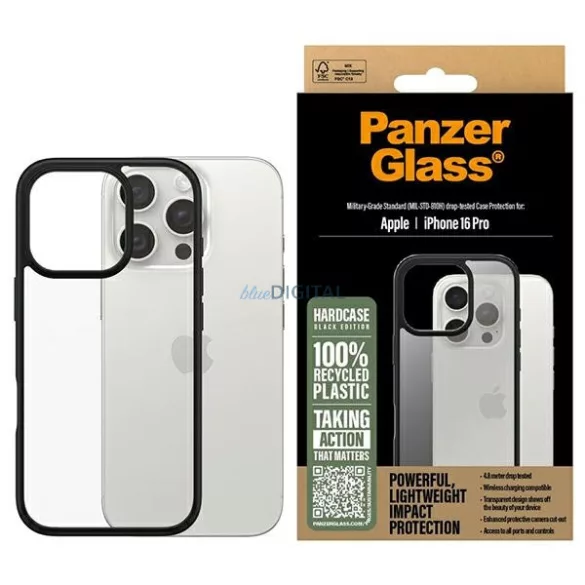 PanzerGlass HardCase tok iPhone 16 Pro - fekete