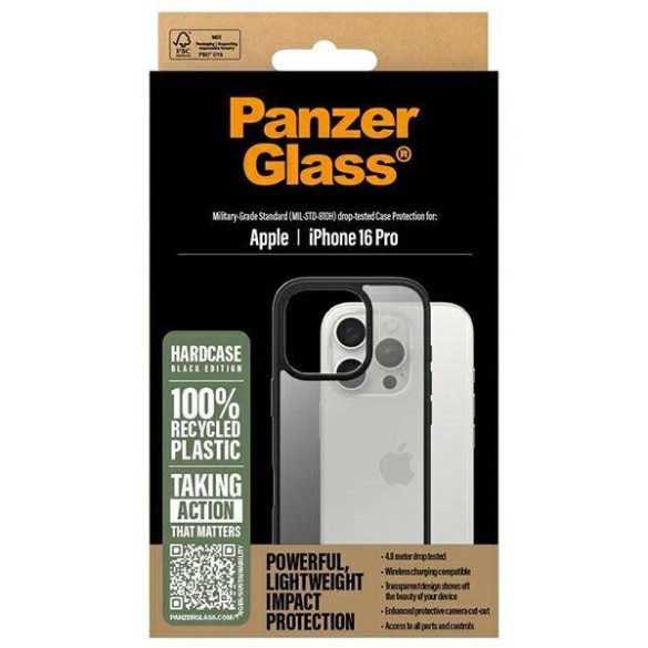 PanzerGlass HardCase tok iPhone 16 Pro - fekete