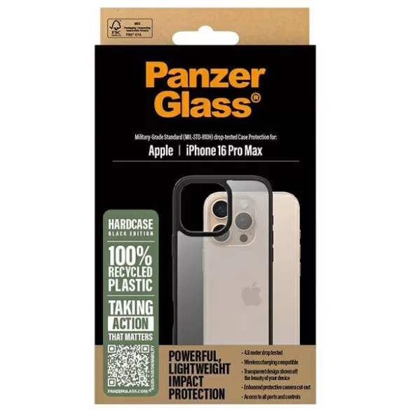 PanzerGlass HardCase tok iPhone 16 Pro Max - fekete